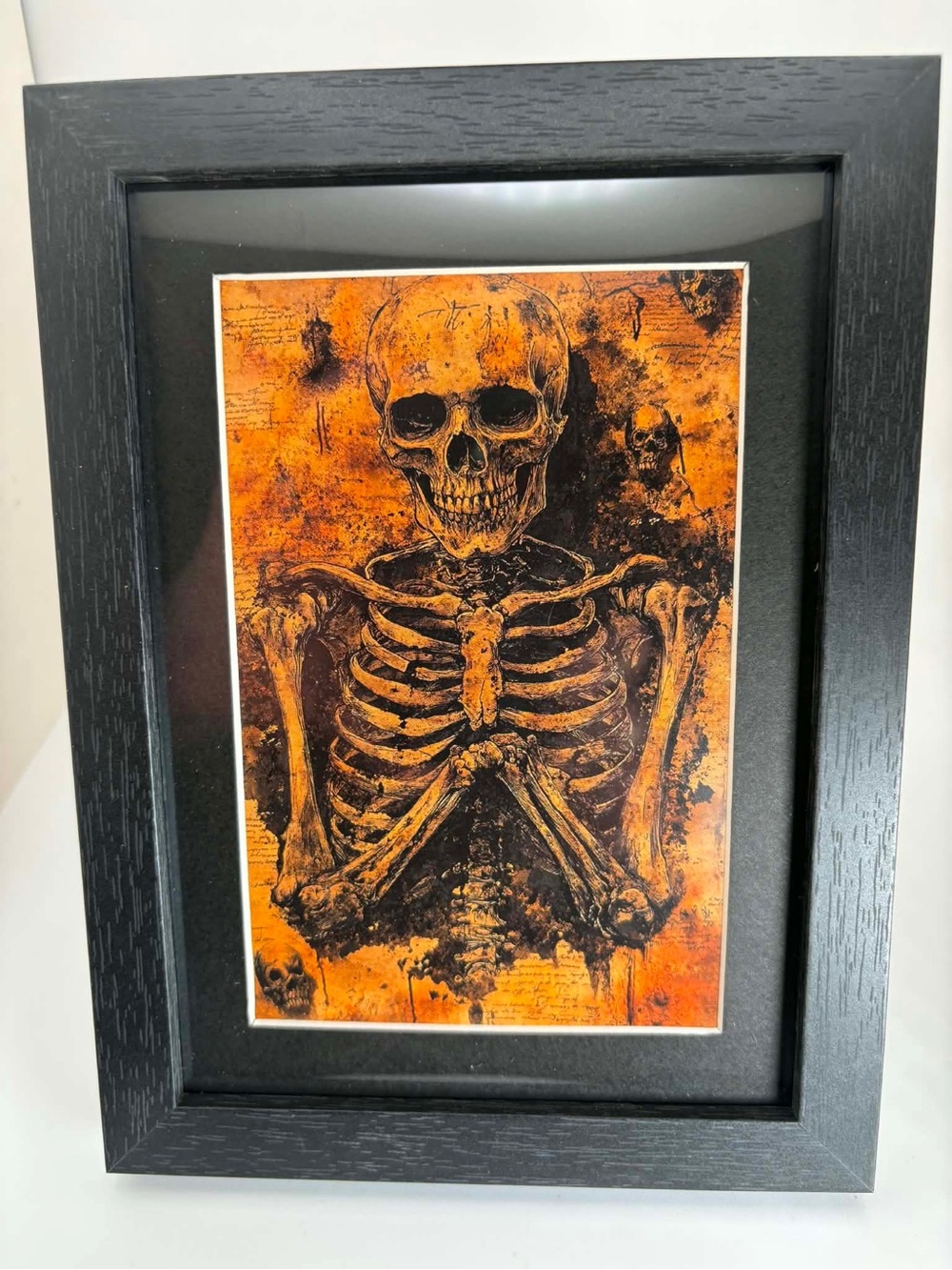 Vintage Skeleton | Gothic Skull Wall Art | Dark Academia 5x7
